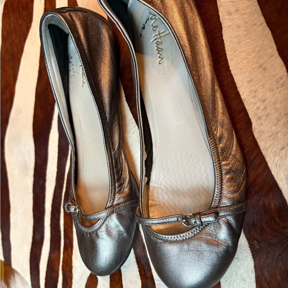 Cole Haan Women's Silver Loafers